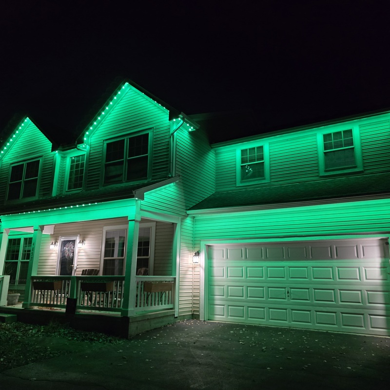 Green for St. Patrick's Day is perfect.